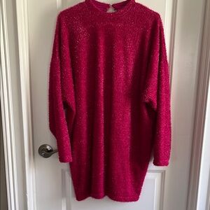 Cozy Red Knit Sweater